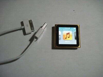 GOOD! Apple iPod Nano 6th Generation 16GB Orange MP3 Music Player A1366 MC697LL