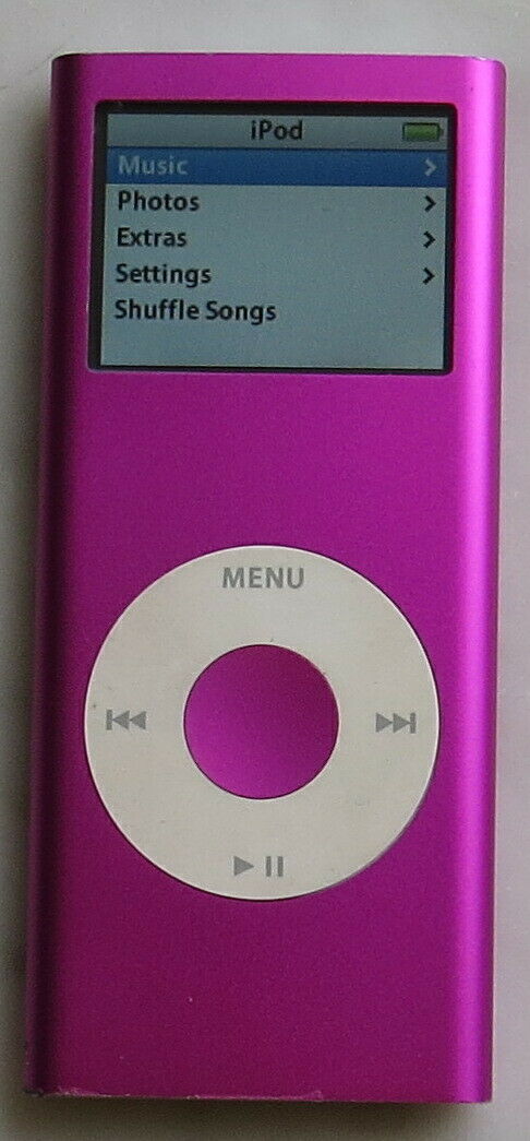 iPod nano 2nd gen.Pink 4gb, New Battery  (Holds 1000 Songs)