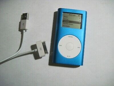 GOOD!!! Apple iPod Mini 2nd Generation 4GB Blue MP3 Music Player A1051 M9160LL