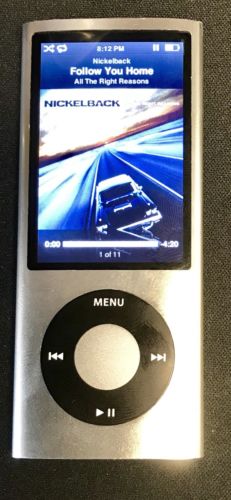 Apple iPod Nano 5th Generation 8GB silver Model A1320 w/ Music EXCELLENT