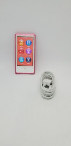 Apple Ipod Nano 7th Generation 16gb Pink works great