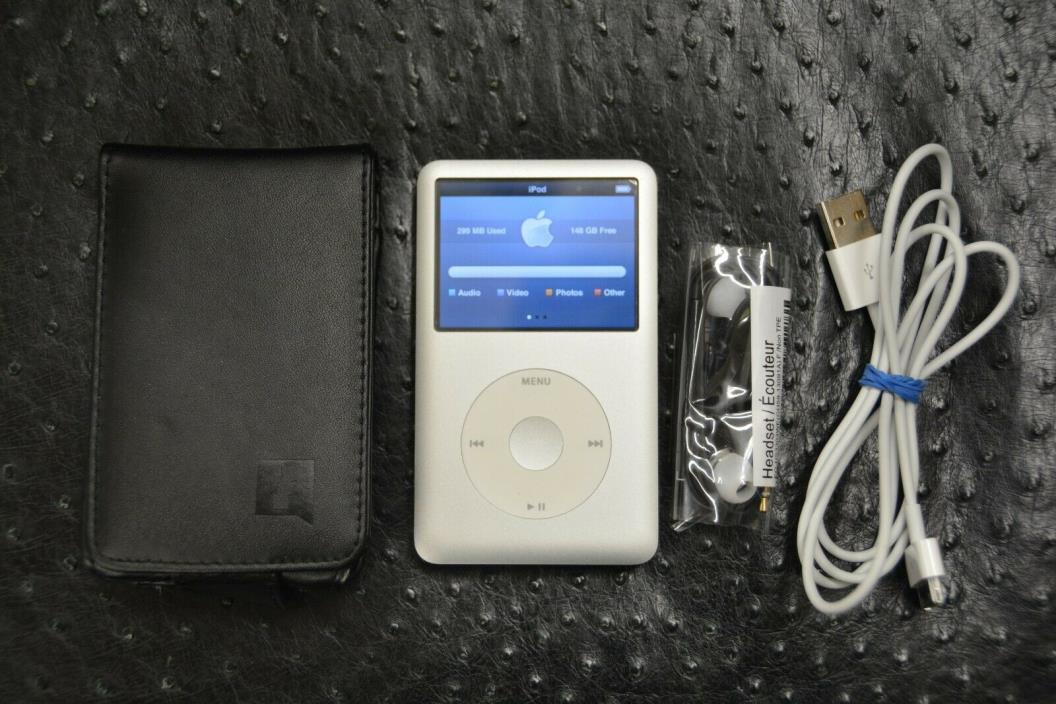 NEAR MINT Apple iPod classic 7th 160GB SSD 1yr WARRANTY MC297LL/A FREE S/H