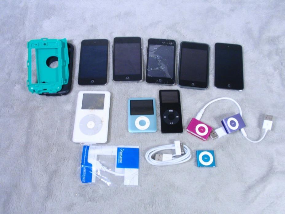 11-Apple iPod LOT 32GB 8GB 4GB A1367 A1236 A1137 A1204 A1373 Nano PARTS AS IS
