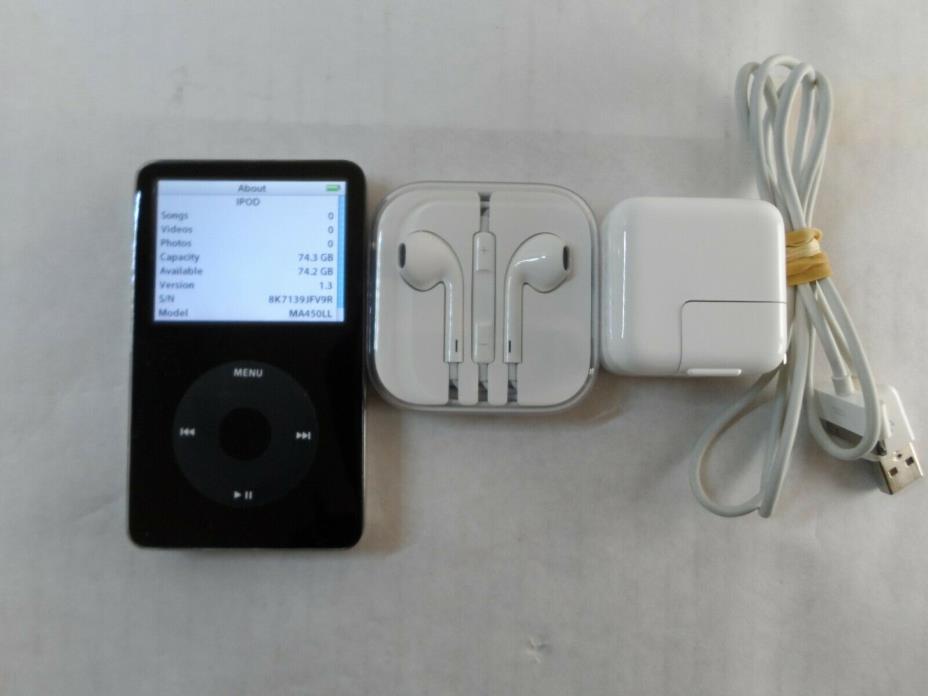 Apple Ipod Classic 5th Gen (A1136) 80gb Black Tested Used Fast Shipping
