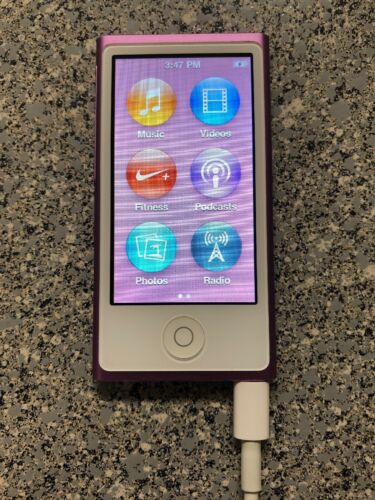 Apple iPod Nano 7th Generation Purple (16 GB) MD479LL Clean! Tested!