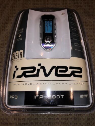 iRiver iFP-390T Gray/Silver (256 MB) Digital Media Player MP3 New, Sealed