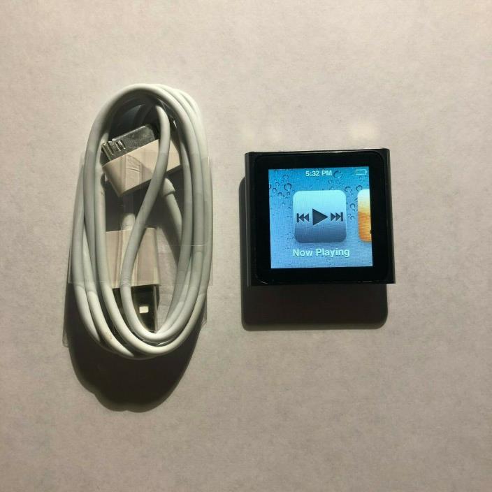 Apple iPod nano 6th Generation Graphite (16 GB) Bundle Excellent Condition!