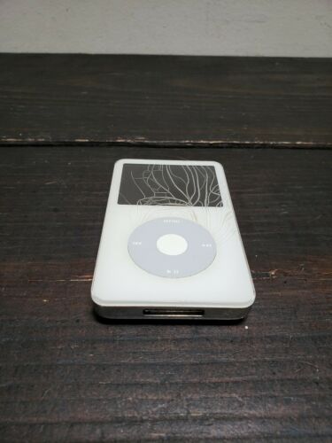 Apple A1136 iPod 5th Generation White 80GB As-Is For Parts or Repair