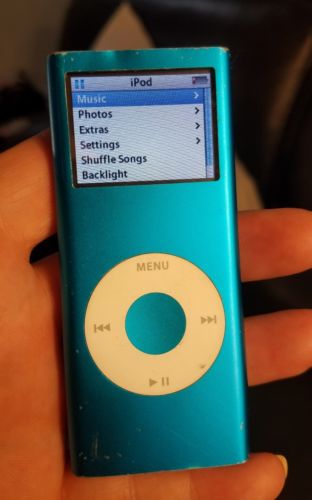 Apple ipod ONLY 4gb model A1199 blue Working See Description Fast Free Shipping