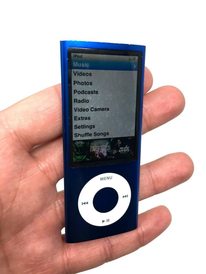 Apple iPod Nano 5th Generation Blue 8GB Model A1320 (Read Description)