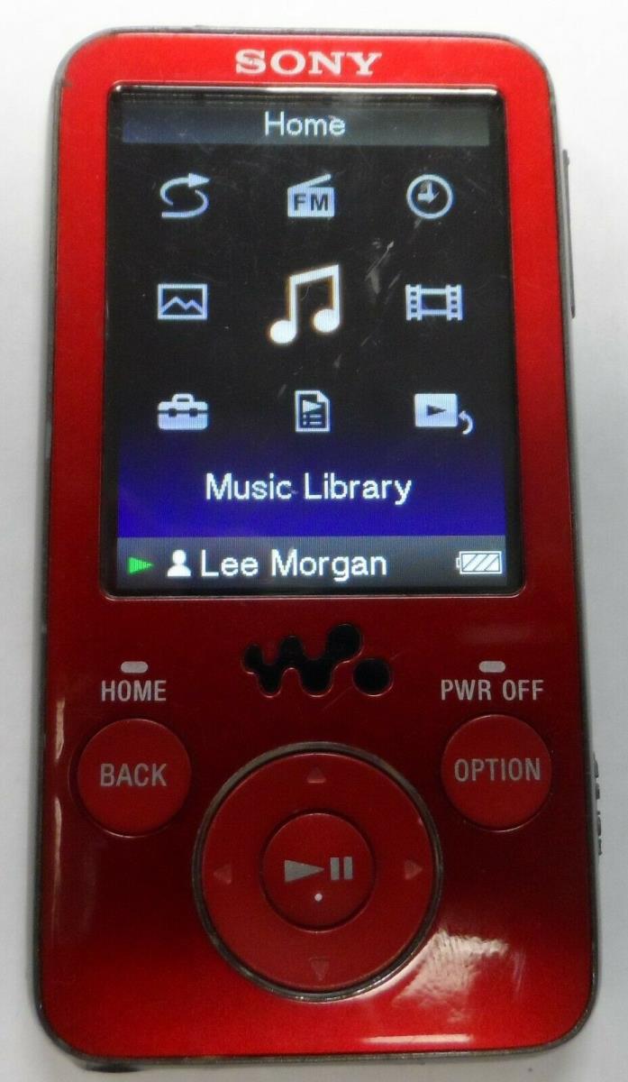 Sony Walkman NWZ-E436F Red ( 4 GB ) Digital Media Player 30 DAY WARRANTY 0325-01