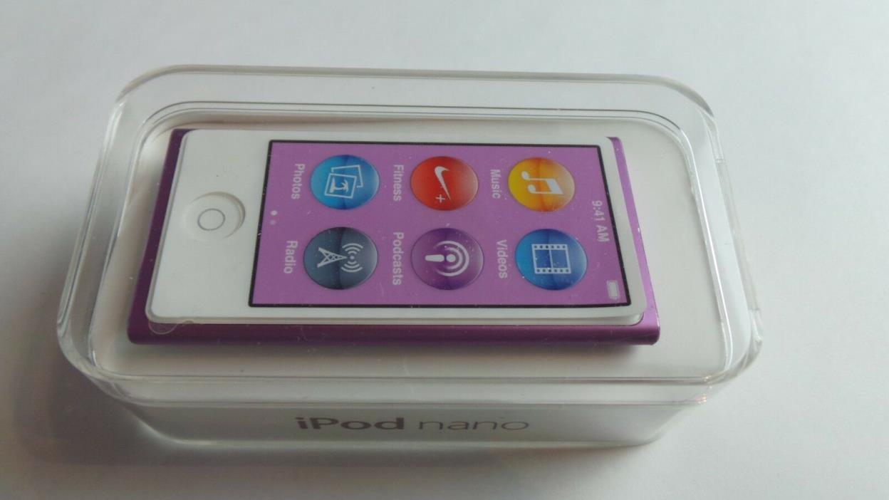 Apple iPod Nano 7th Generation Purple (16 GB) Great Condition in Box