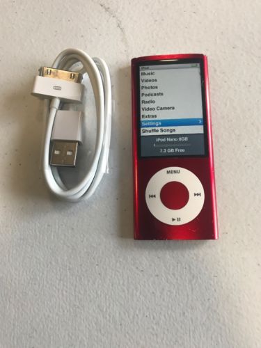 Apple iPod nano 5th Generation (PRODUCT) RED Red (8 GB) READ #6011