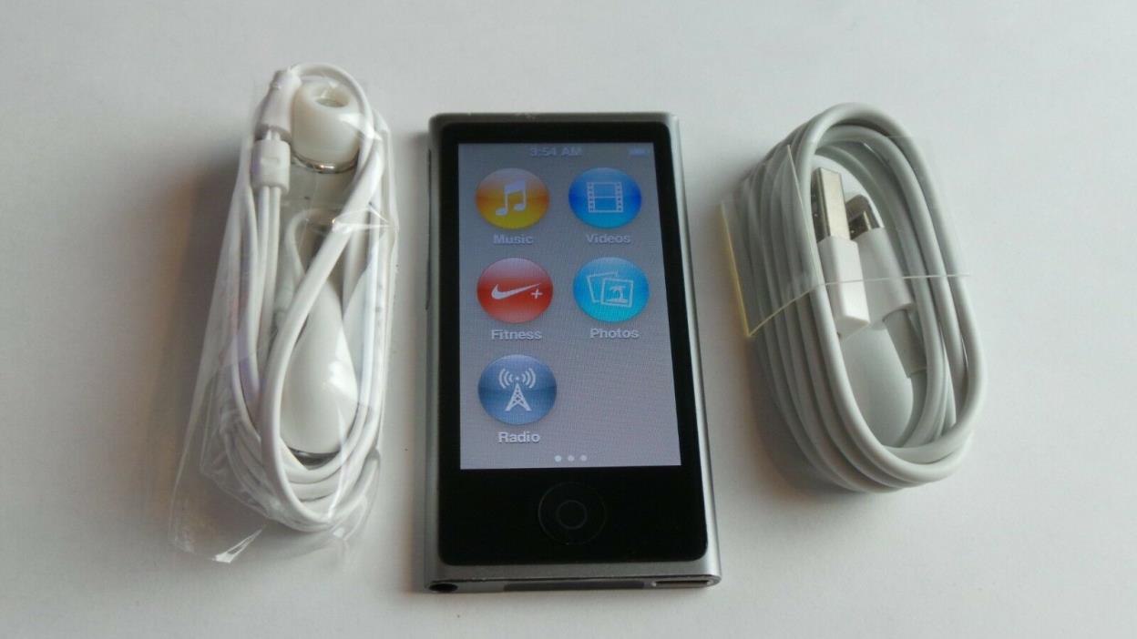 Apple iPod nano 7th Generation Slate (16 GB) Great Bundle