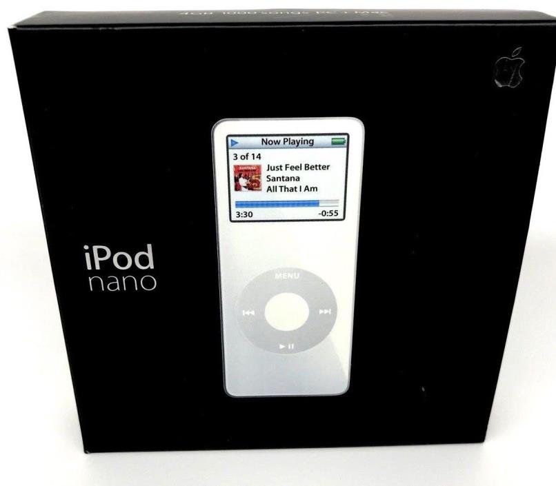 NEW IN BOX 1ST GENERATION APPLE IPOD NANO 4GB WHITE MA005LL/A NEW BATTERY RETRO