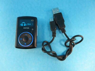 SanDisk Sansa Clip 4GB MP3 Player - FM Radio - Voice Recorder (Black) ~ WORKS!