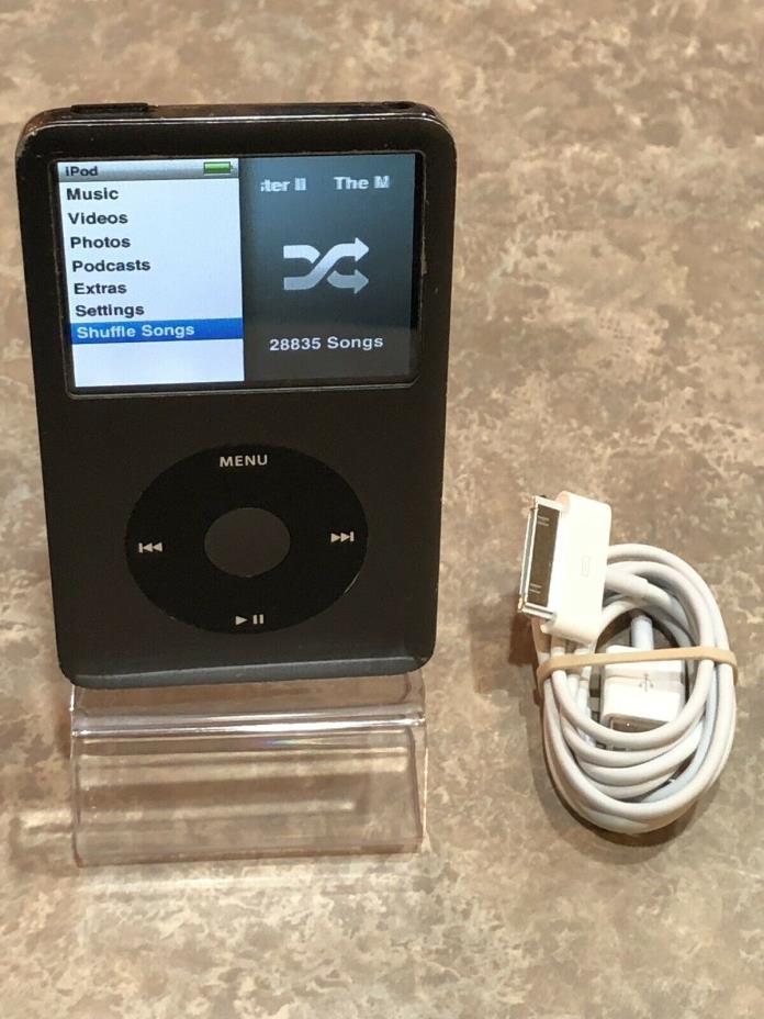Apple iPod Classic 7th Generation 160GB Black - WORKS EXCELLENT 28,750 SONGS!!!