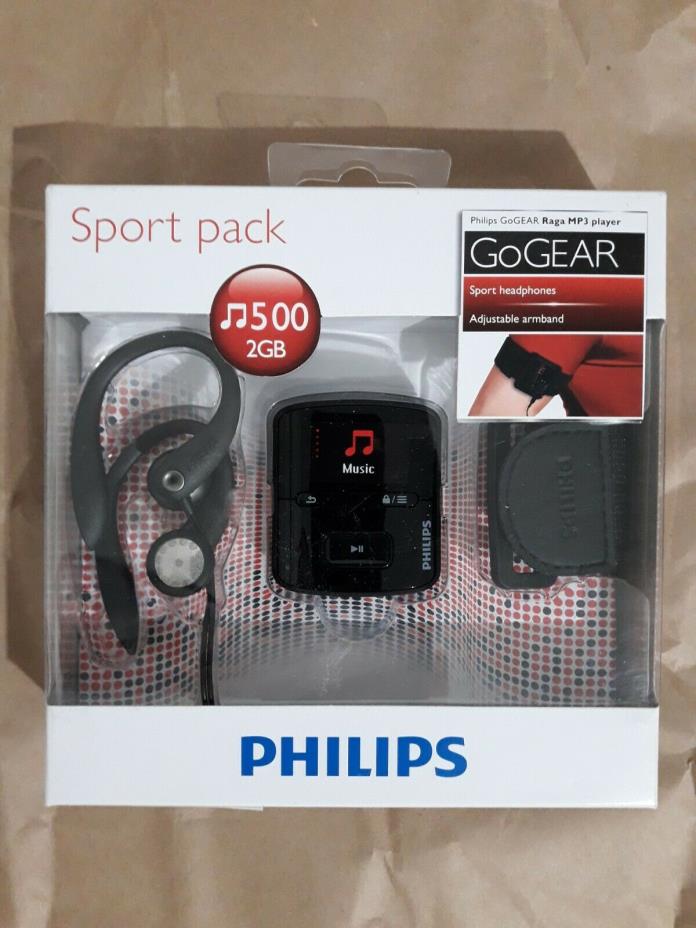 Philips GoGear Raga 2GB MP3 Player SA3RGA02KS/37 New Unopened Sealed