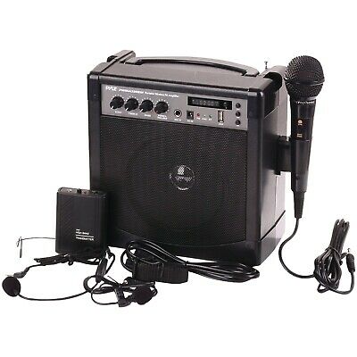 PYLE PRO PWMA220BM Portable Karaoke PA Amplifier & Microphone System - Free ship