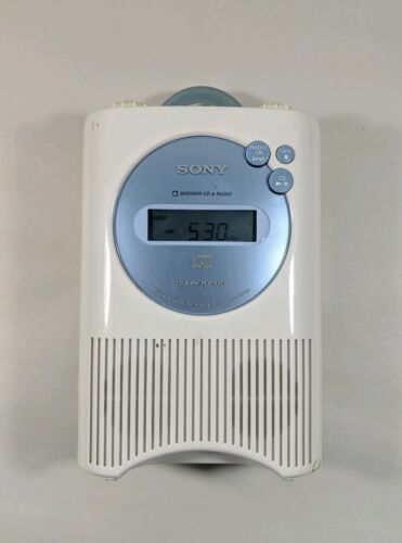 Sony ICF-CD73W AM/FM/Weather Shower CD Clock Radio - White - FOR PARTS