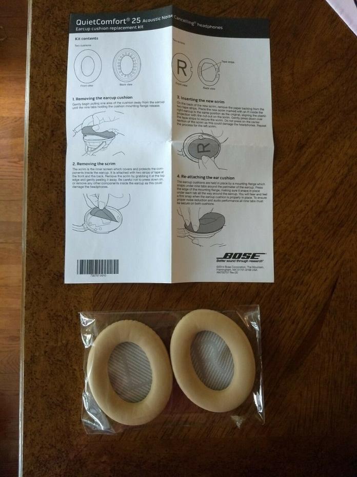 Replacement Ear Cushions for Bose Quiet Comfort QC 25 Headphones, pads, tan