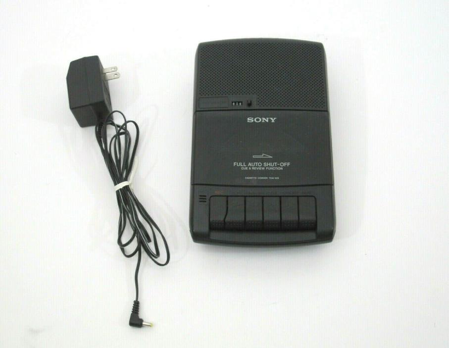 Sony TCM-929 Portable Cassette Player Recorder Full Auto Shut Off AC Adapter