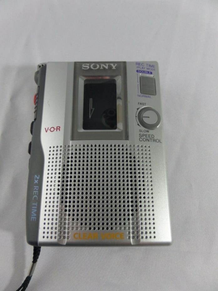 SONY VOR TCM-200DV Voice Activated Cassette Recorder For Parts Repair Handheld