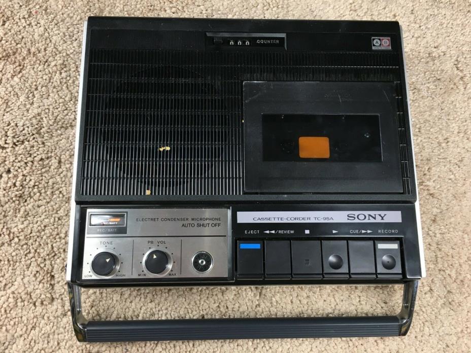 Vintage Sony Cassette-Corder TC-95A Recorder Player PARTS Deck