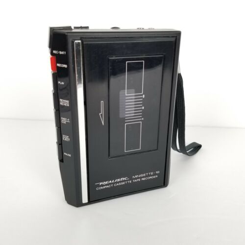 Vintage Realistic Minisette-18 Compact Cassette Player Recorder