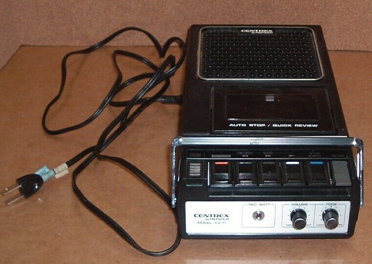 vtg. centrex by pioneer model kd-11 cassette player recorder