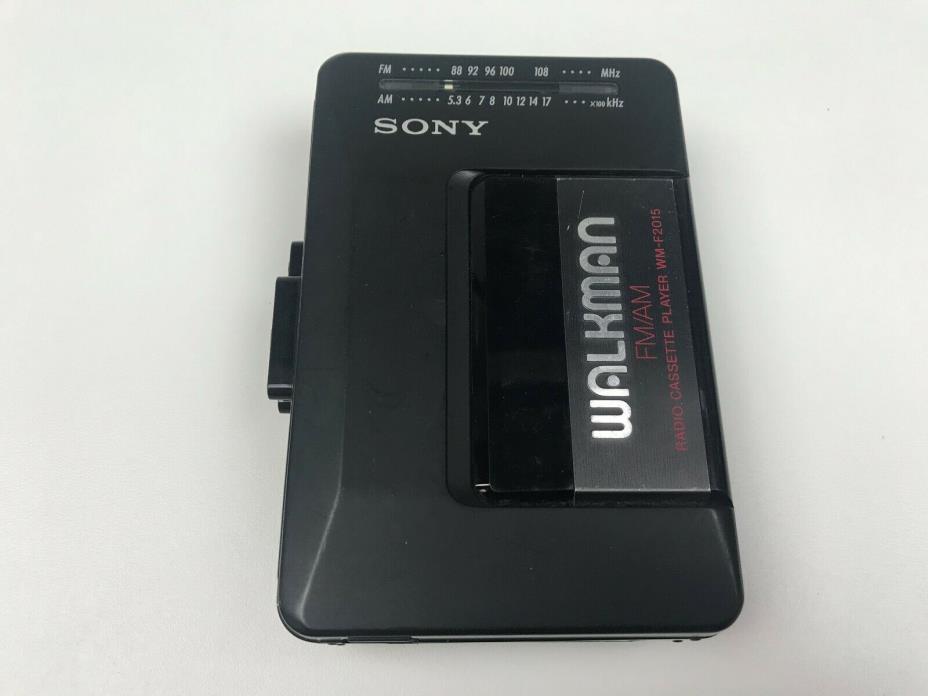 Sony Walkman Redio Cassette Player WM - F2015 For Parts or Repair No power