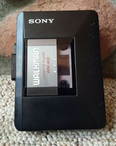 Vintage Sony WM-A12 Walkman 80s Cassette Tape Player With Clip Tested Working
