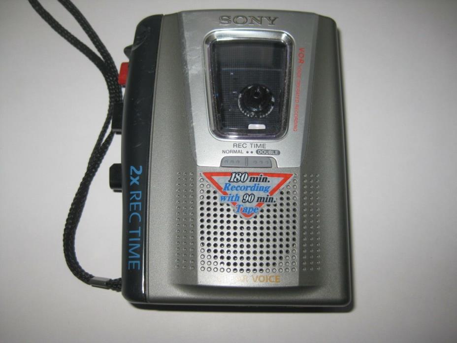 Sony Dictaphone Cassete Voice Operated Recorder TCM - 20DV W/ 2 blank tapes