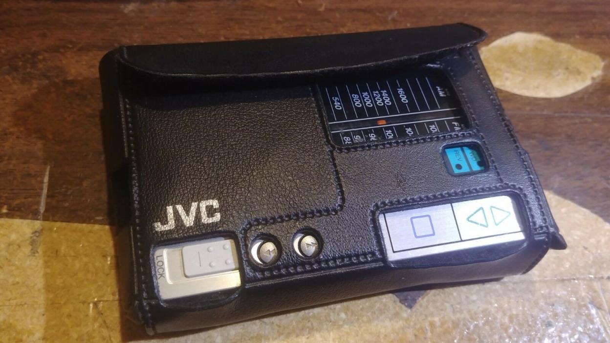 1982 JVC Model CX-F7K Portable Stereo AM/FM Radio Cassette Player & Case rare