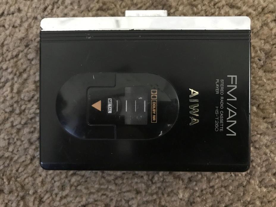 Aiwa HS-T260 AM/FM Cassette Stereo Walkman (Rare)