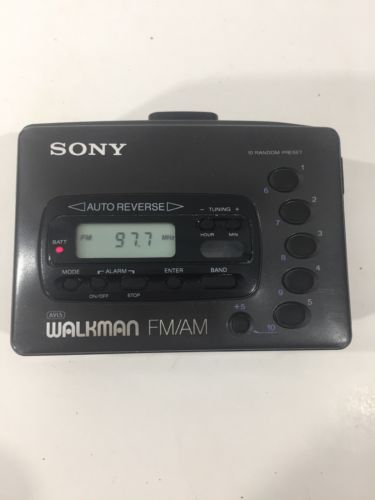 Vintage SONY WM-FX41 Portable Walkman AM/FM Radio Cassette Tape Player 1992