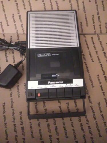 Vintage Panasonic Slimline Cassette Player Recorder Model RQ-2103