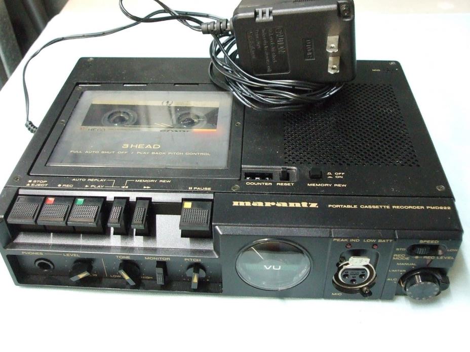 Marantz PMD222 Professional portable Cassette / Tape Cassette Recorder