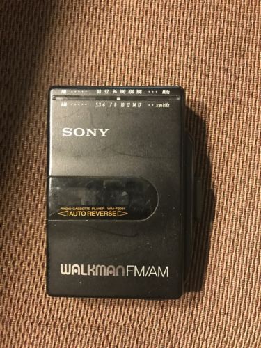 Sony Walkman FM/AM Radio Cassette Player WM-F2061 Black NON FUNTIONING