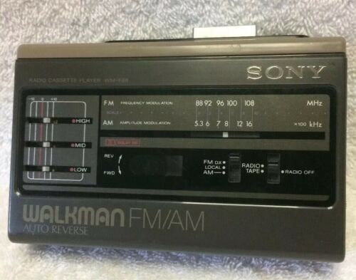 Rare Vintage Sony Walkman Cassette Player, WM-F59/F69 for PARTS