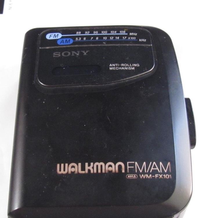 Sony Walkman WM-FX101 AM/FM Personal Cassette Player For Parts And Repair