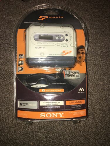 Sony Portable Stereo AM/FM Cassette Walkman WM-FS233 S2 Free Shipping