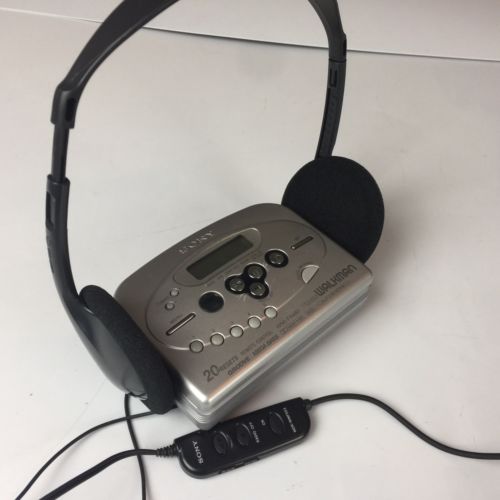 Vintage Sony Walkman WM FX487 Cassette Tape Radio Player with Headphones TESTED