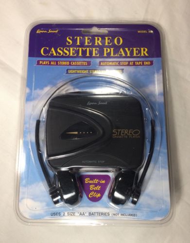 Lenoxx Sound Cassette Player Model 820 with Belt Clip Headphones NEW SEALED