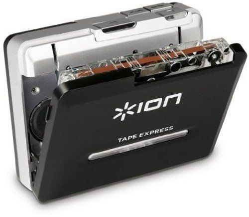 Ion Tape Express Plus Tape-To-DIgital Portable USB Converter and Player in Black