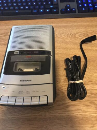 Radio Shack CTR-121 Portable Cassette Recorder Player, w/AC adaptor, tested!
