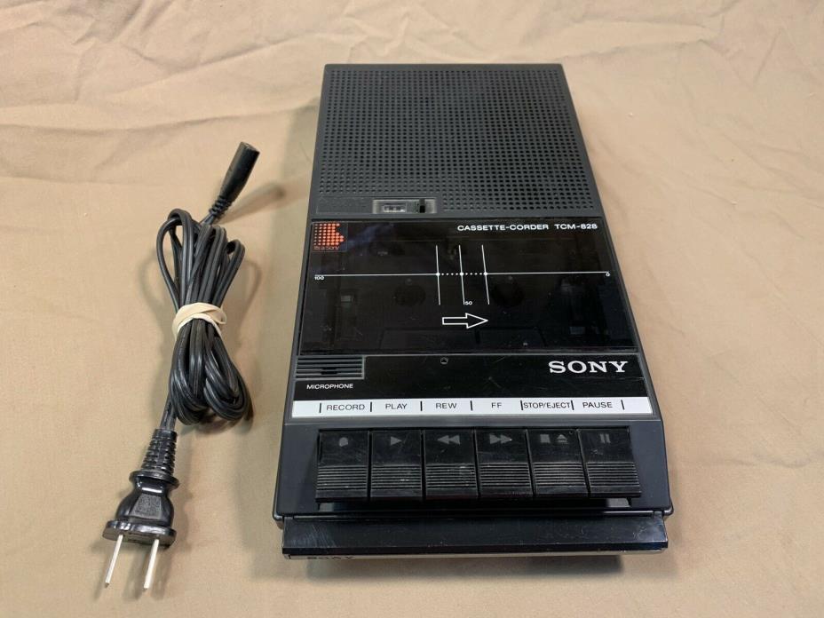 Vintage Sony TCM-828 Cassette-Corder Tape Cassette Recorder Player Excellent