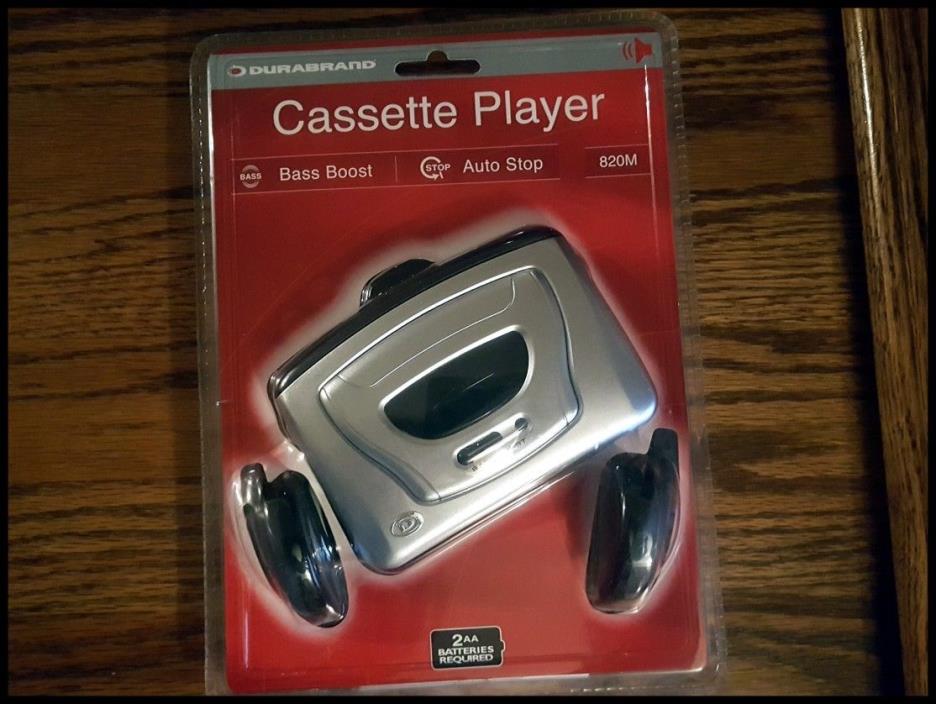 DURABRAND BASS BOOST CASSETTE PLAYER WALKMAN NEW/FACTORY SEALED IN PACKAGE