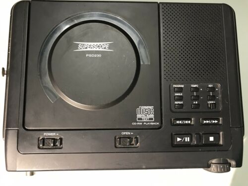 Superscope PSD230Performing Arts CD Player Key Tempo Adjustment with Adapter