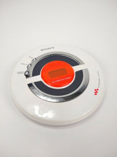 Sony D-EJ100 CD Walkman Discman Portable Compact Disc Player White WORKING